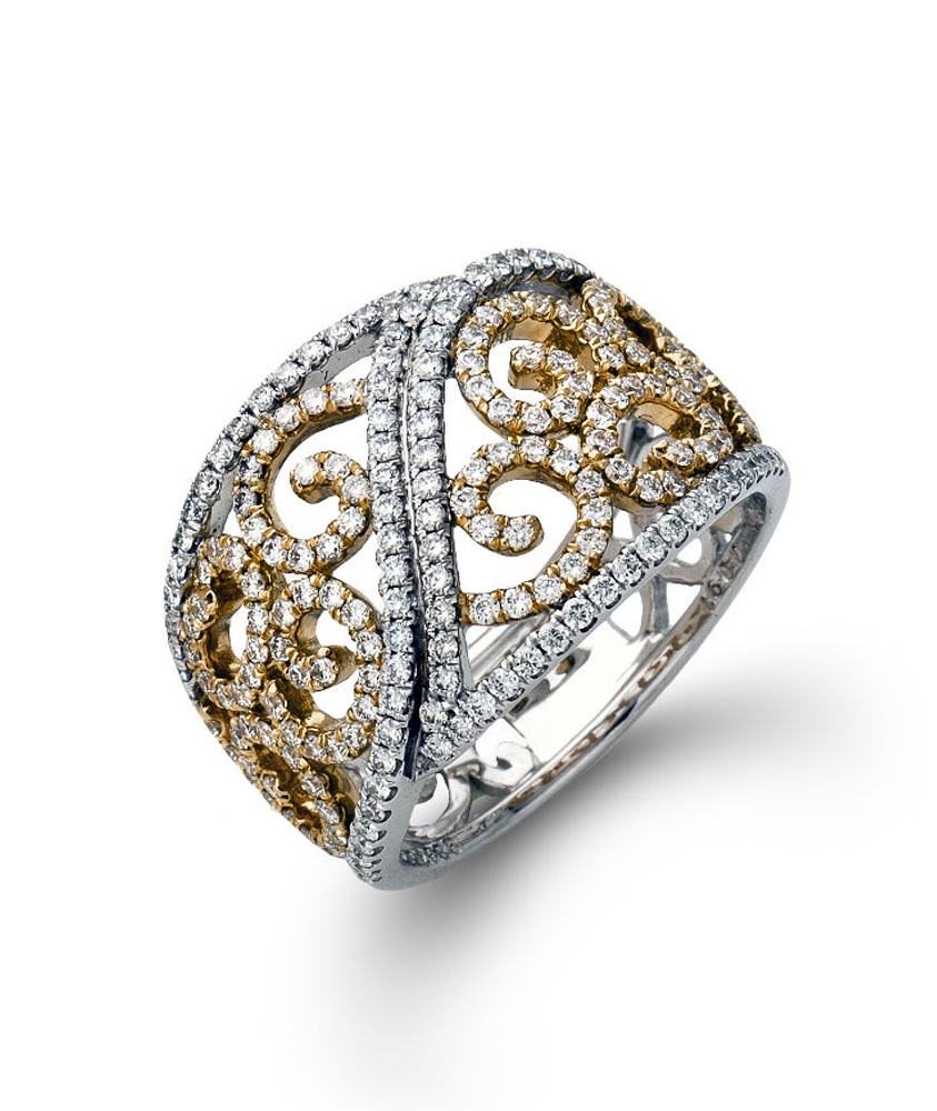 Simon G. White & Rose Pave Set Right Hand Ring | LP2321 | Ben Garelick