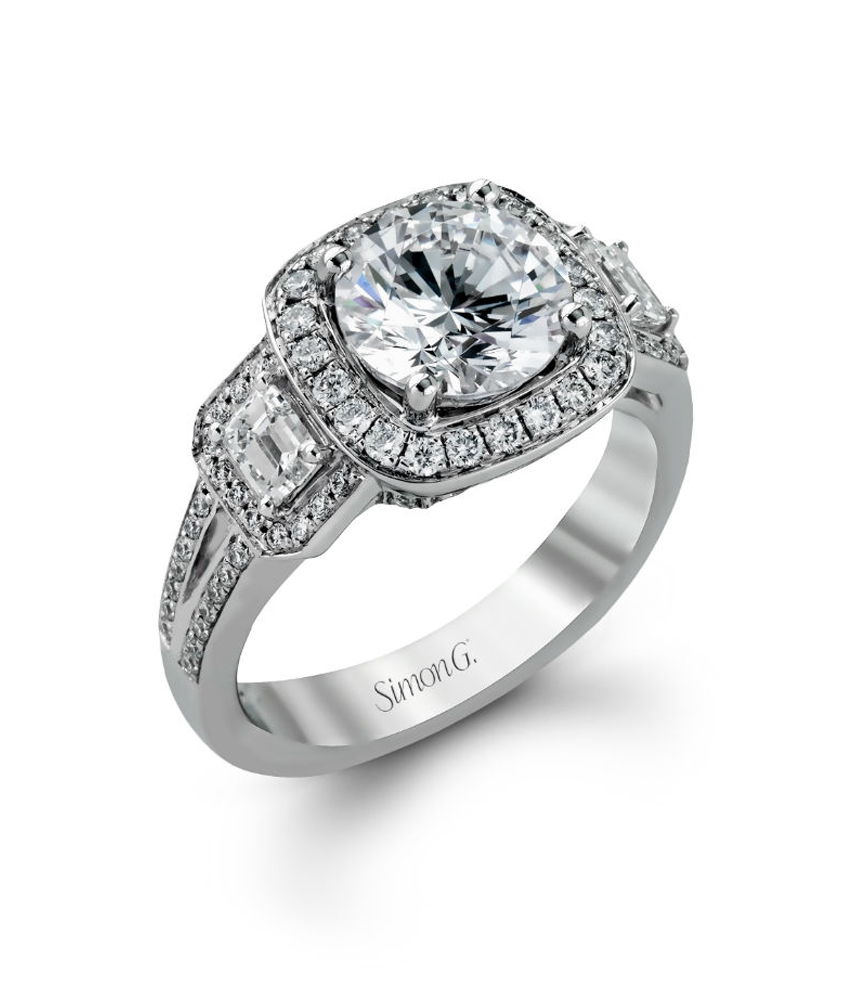 TR484 Simon G. Engagement Ring Semi Mount | J. Lewis Jewelry | Custom ...