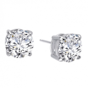 8 carat round studs