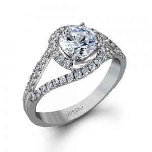 TR187 Simon G. Engagment Semi Mount Ring | J. Lewis Jewelry | Custom ...