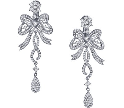 Fancy Bow Drop Earrings