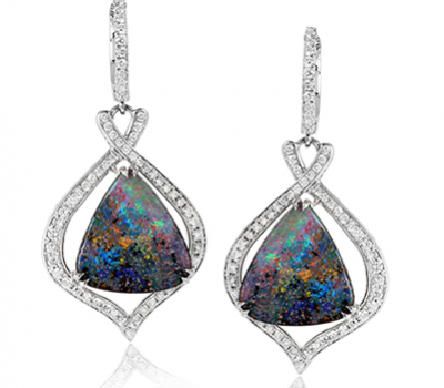 Australian Boulder Opal Earrings
