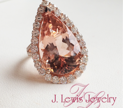 Morganite and Diamond Ring