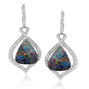 Australian Boulder Opal Earrings